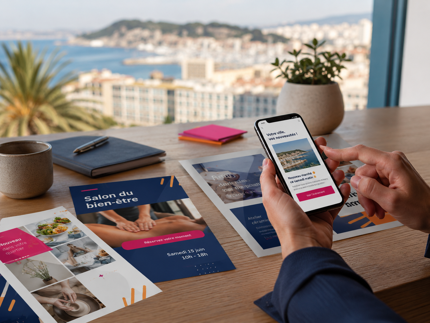 Communication locale à Hyères pour valoriser une entreprise auprès de ses clients de proximité