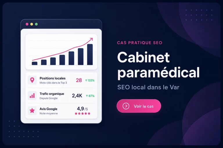 Performance seo cabinet paramédical à Hyères
