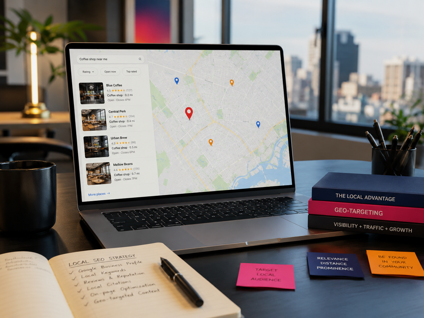 SEO local à Hyères pour améliorer la visibilité Google, les recherches de proximité et la fiche Google Business Profile